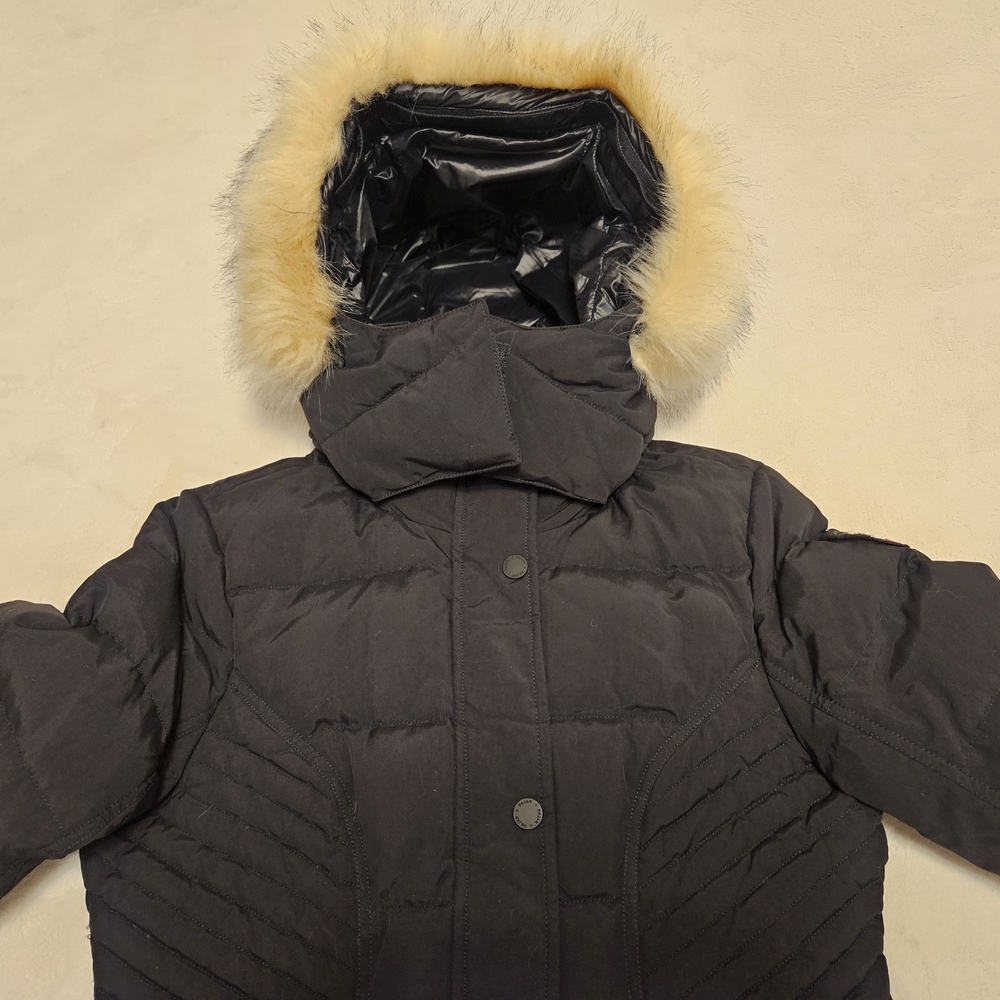 PAJAR Women’s Parka Skylar Faux Fur Hood Puffer Coat Jacket Black Size Small - Picture 9 of 15
